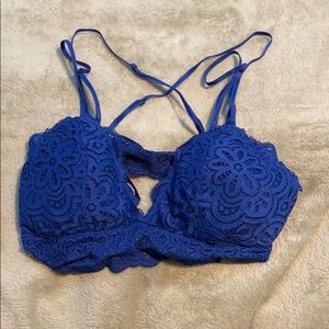 Aerie cobalt blue strappy bralette